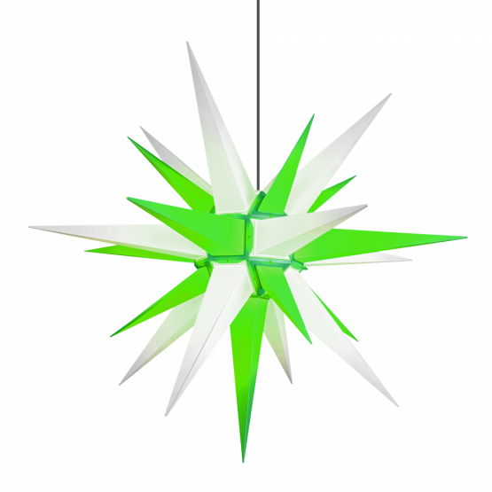 Außenstern 130 cm - grün/weiß - Herrnhuter Stern aus Kunststoff