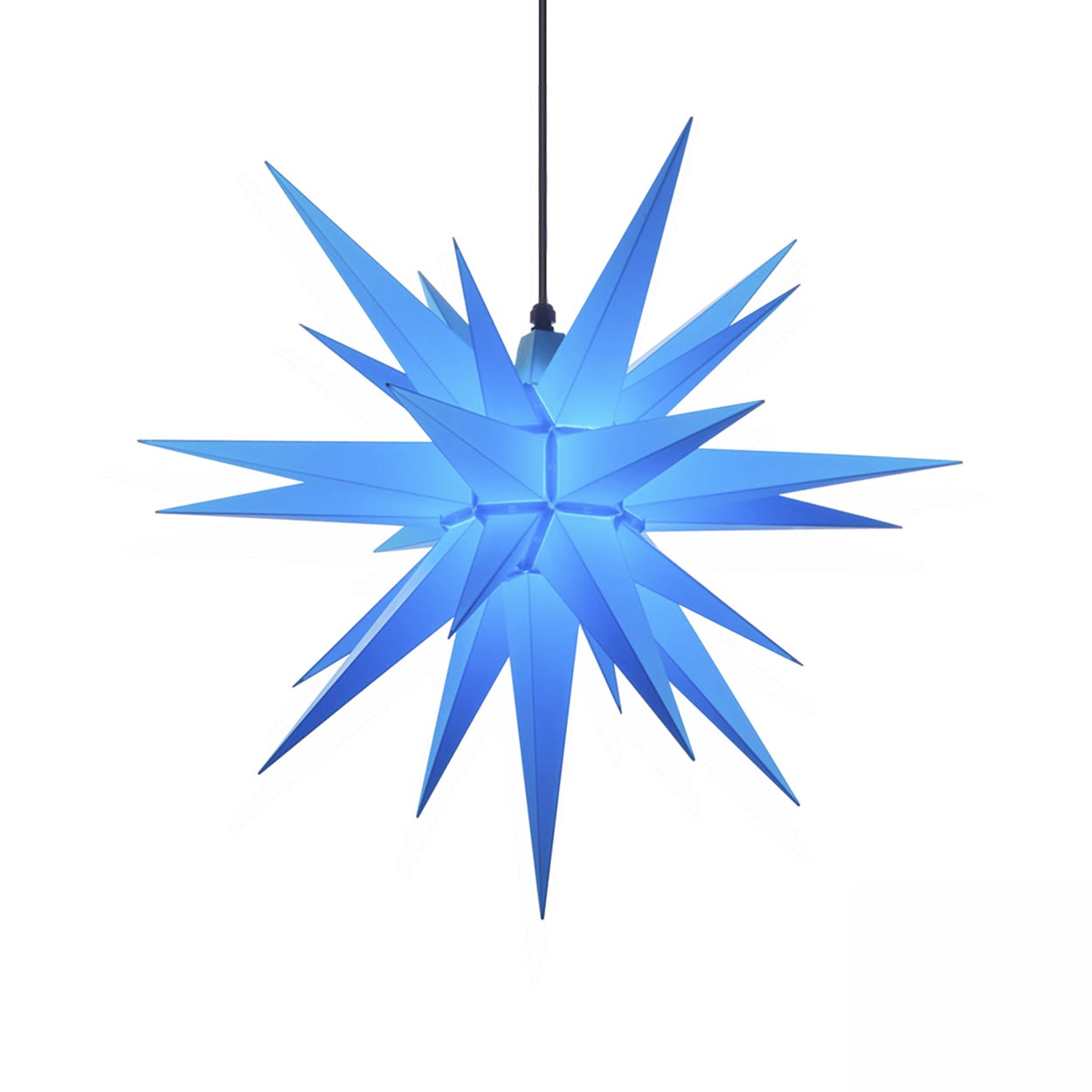 Außenstern 68 cm - blau - Herrnhuter Stern aus Kunststoff - Sommerstern