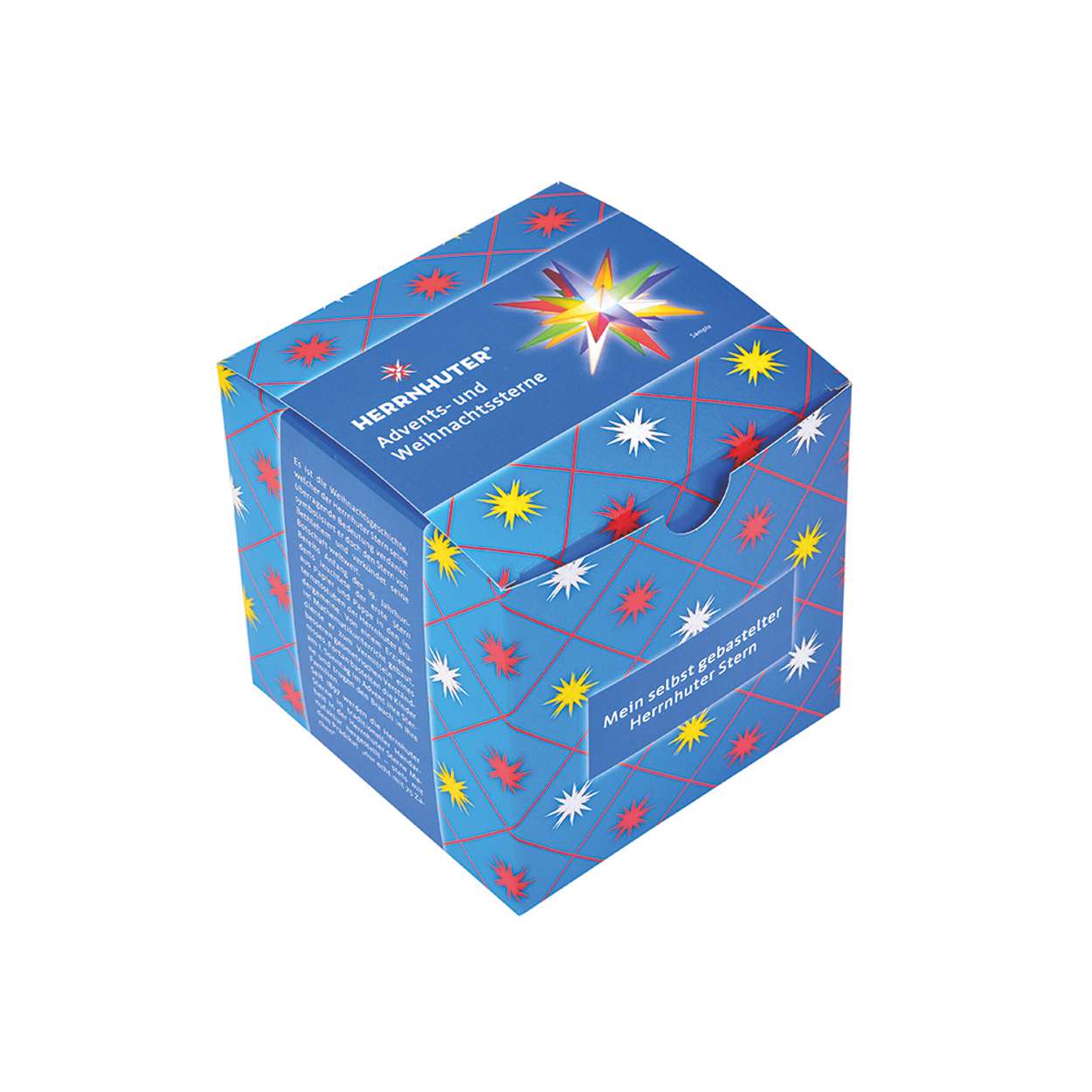 Aufbewahrungskarton - Bastelstern mit Einlage Herrnhuter Sterne