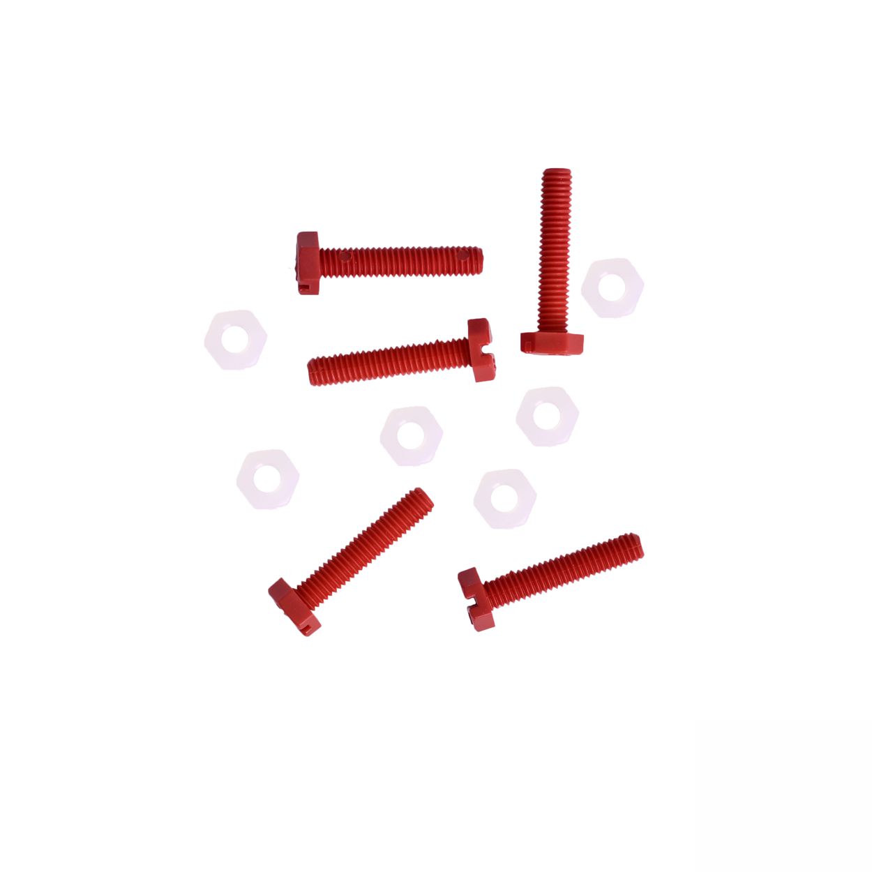 Montageschrauben und Muttern für 130 cm Sterne - rot