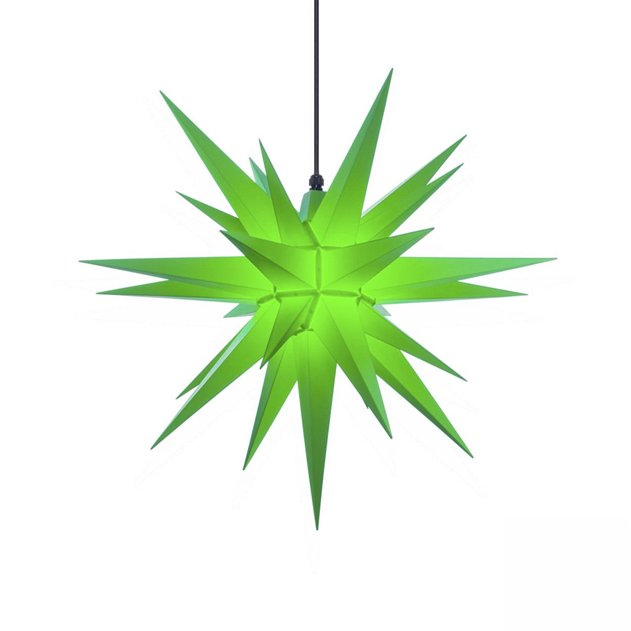 Außenstern 68 cm - grün - Herrnhuter Stern aus Kunststoff - Sommerstern