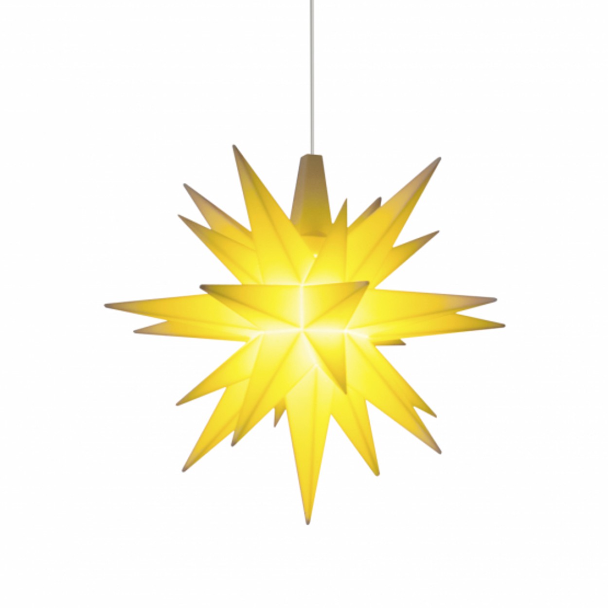 Miniaturstern mit LED 8 cm - gelb - Herrnhuter Stern