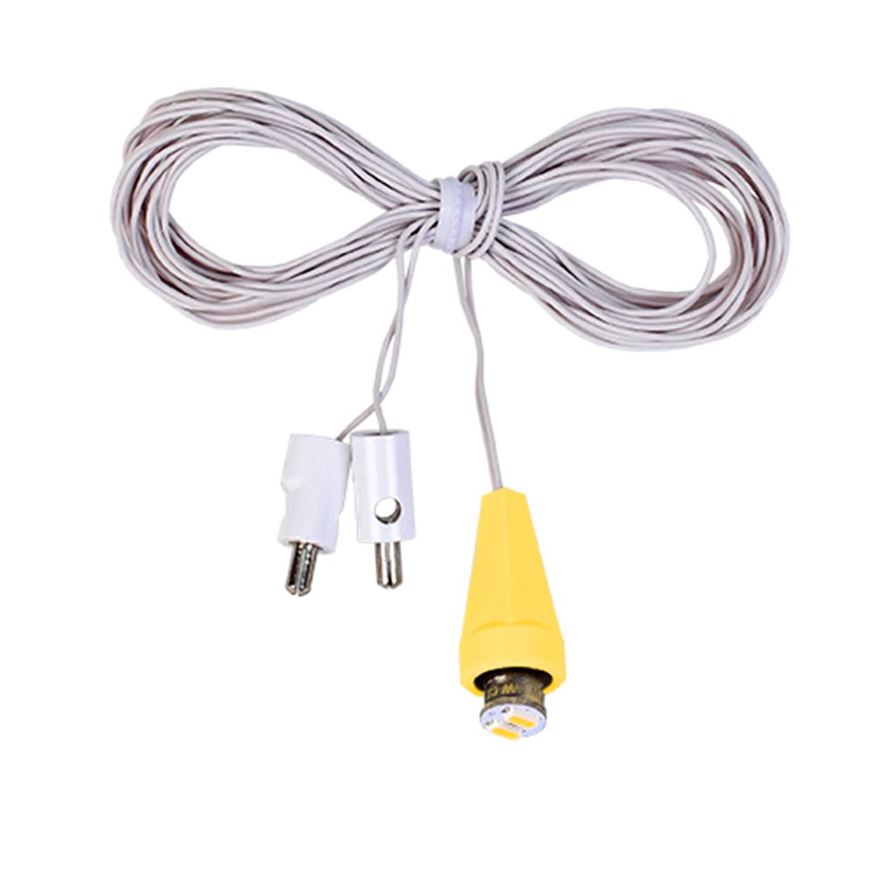 Ersatzkabel Beleuchtung für einzelne Miniatursterne - komplett - gelb