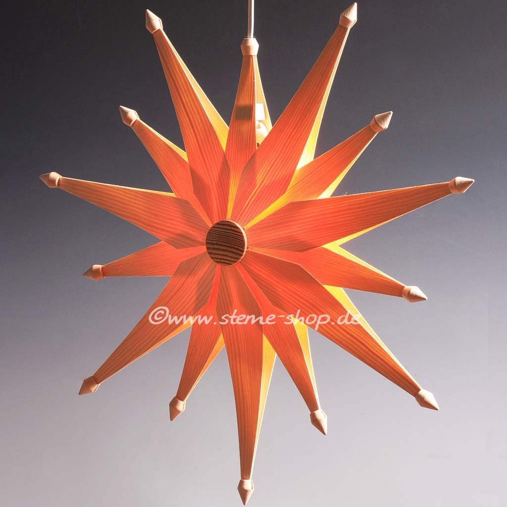 Holzstern 48 cm natur