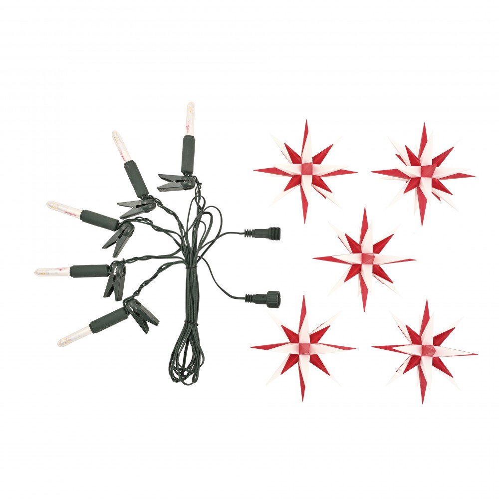 Sternenkette - Kurzkette/Erweiterung 5 Sterne - 13 cm Herrnhuter Sterne