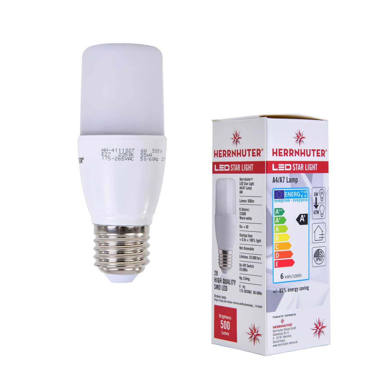 4 Watt LED Leuchtmittel Außensterne - Herrnhuter Stern