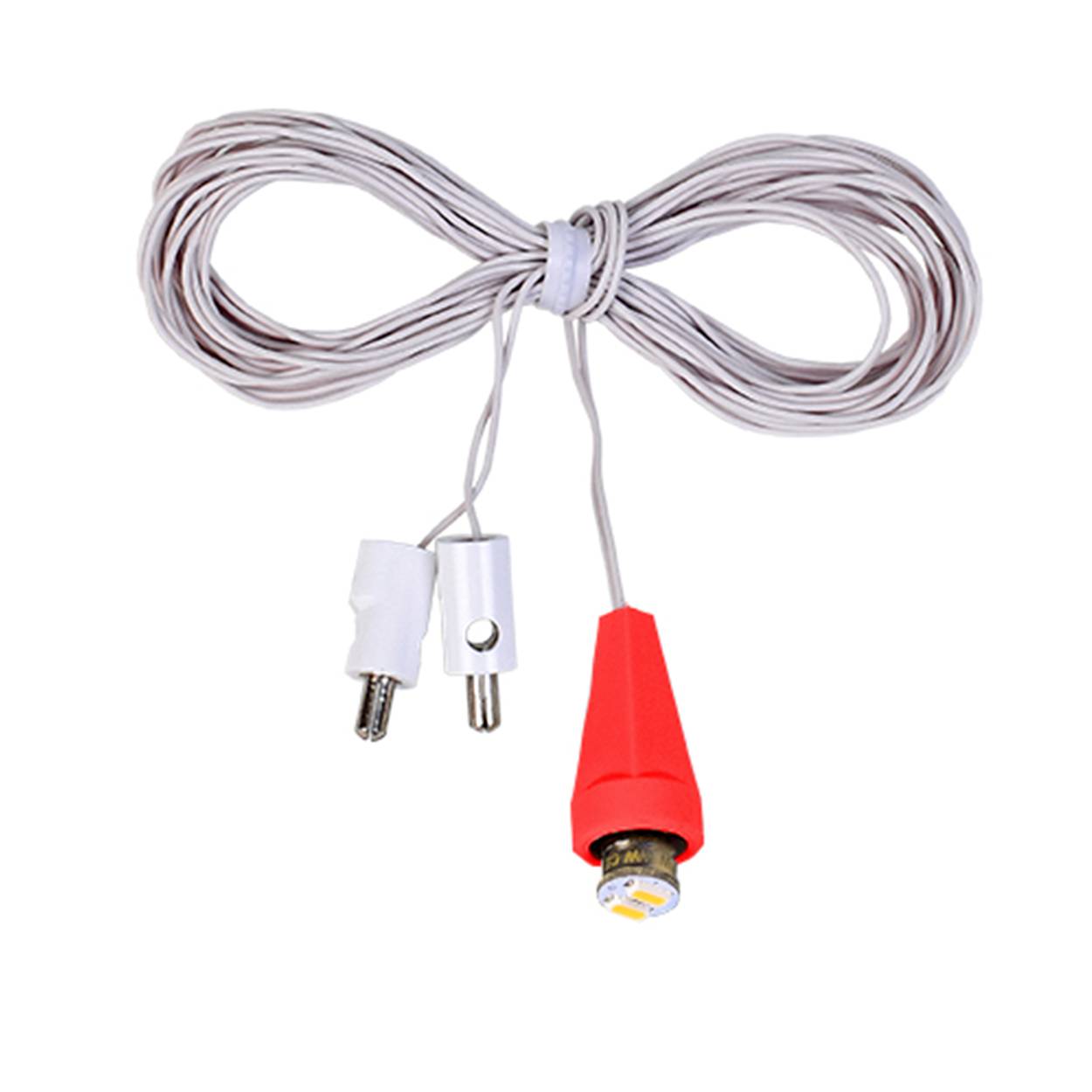 Ersatzkabel Beleuchtung für einzelne Miniatursterne - komplett - rot