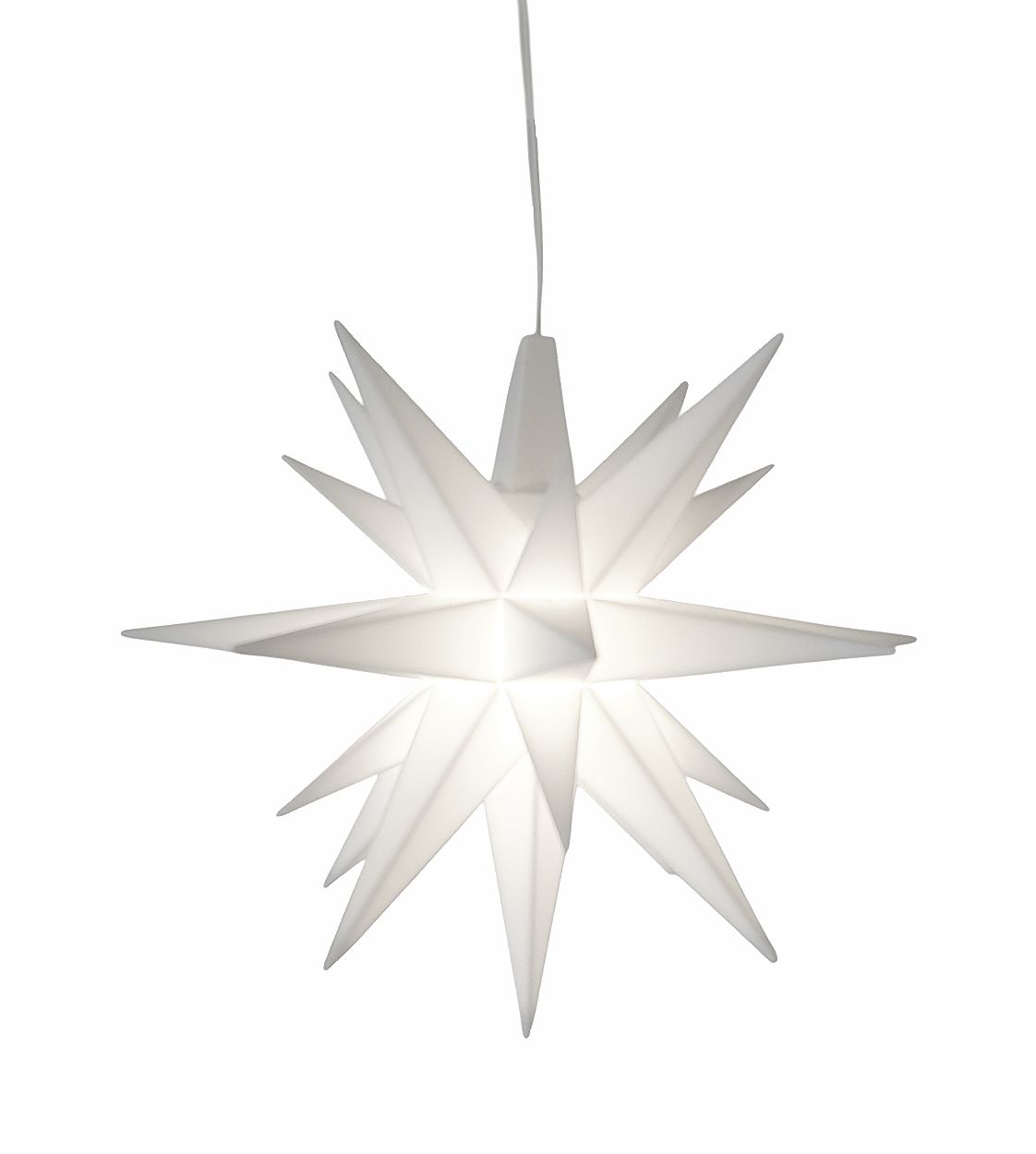 Miniaturstern mit LED 8 cm - weiß - Herrnhuter Stern