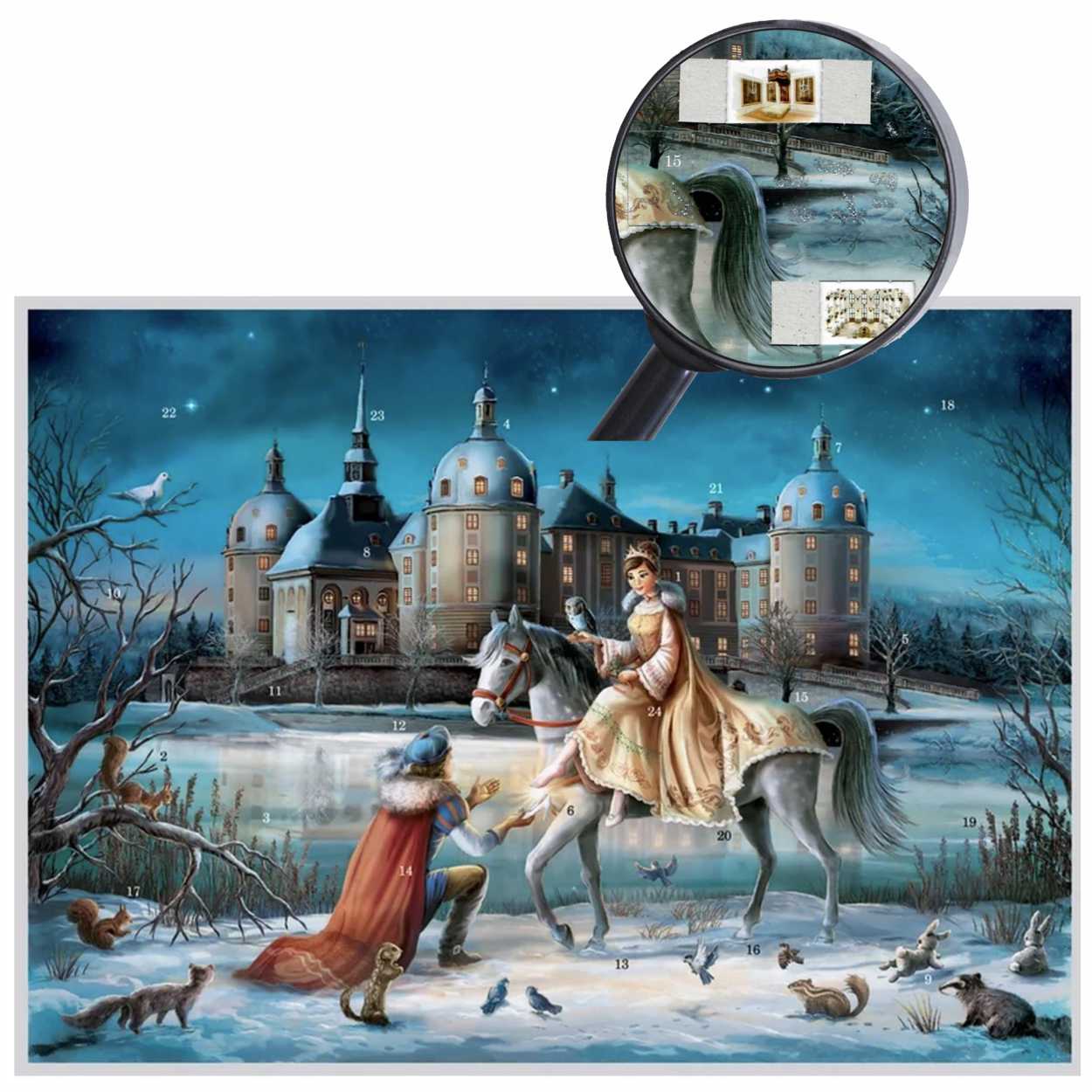 Adventskalender - Moritzburg mit Glitter
