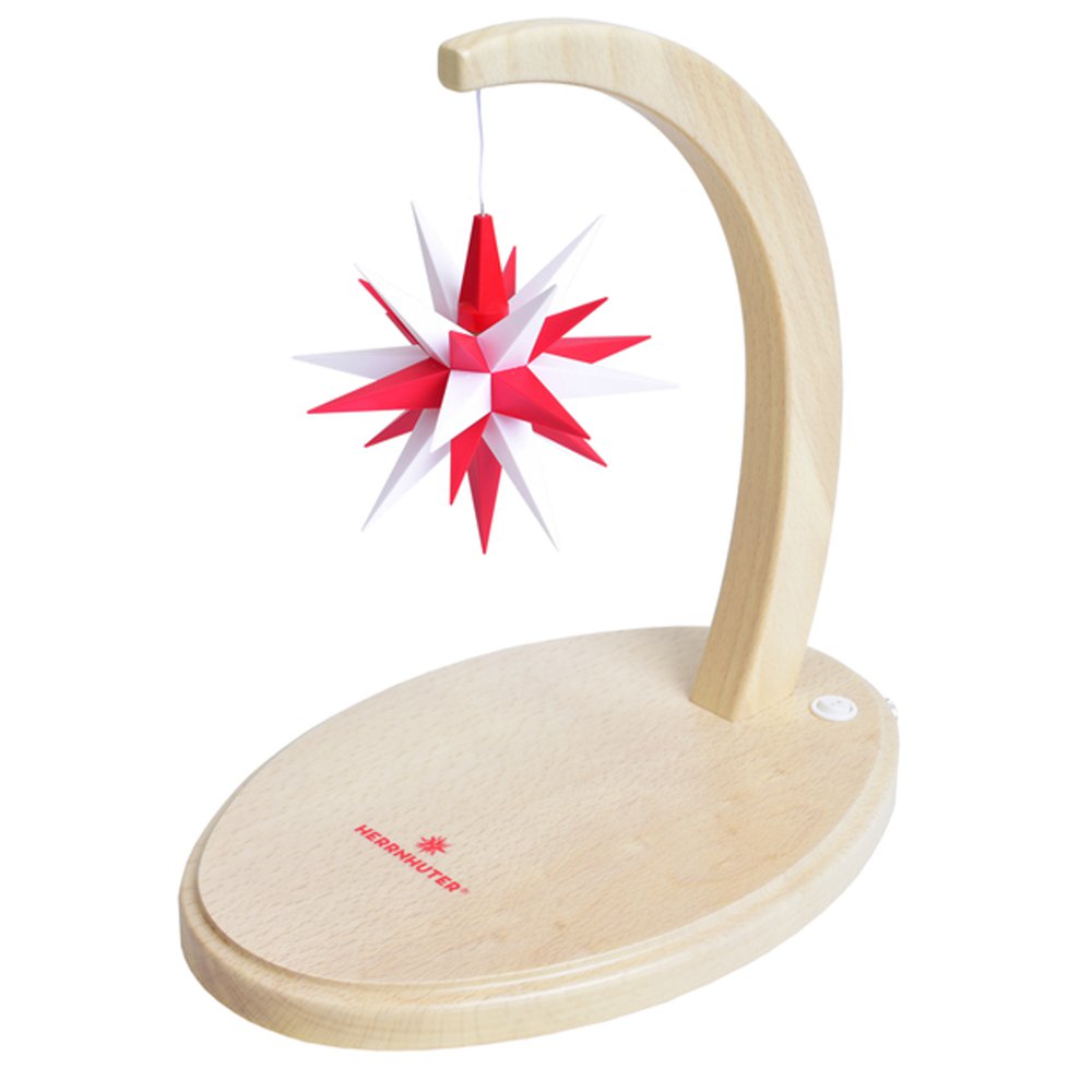 Herrnhuter Sternenbogen Buche mit weiß/roten Stern