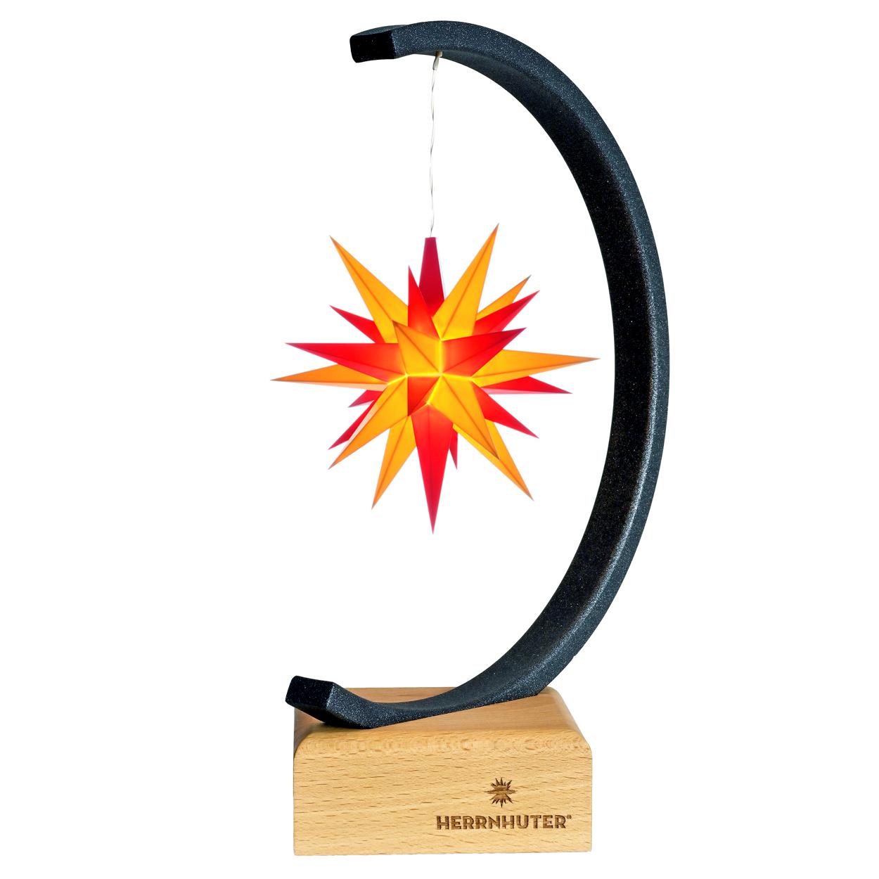 Herrnhuter Metallbogen anthrazit mit gelb/roten Stern