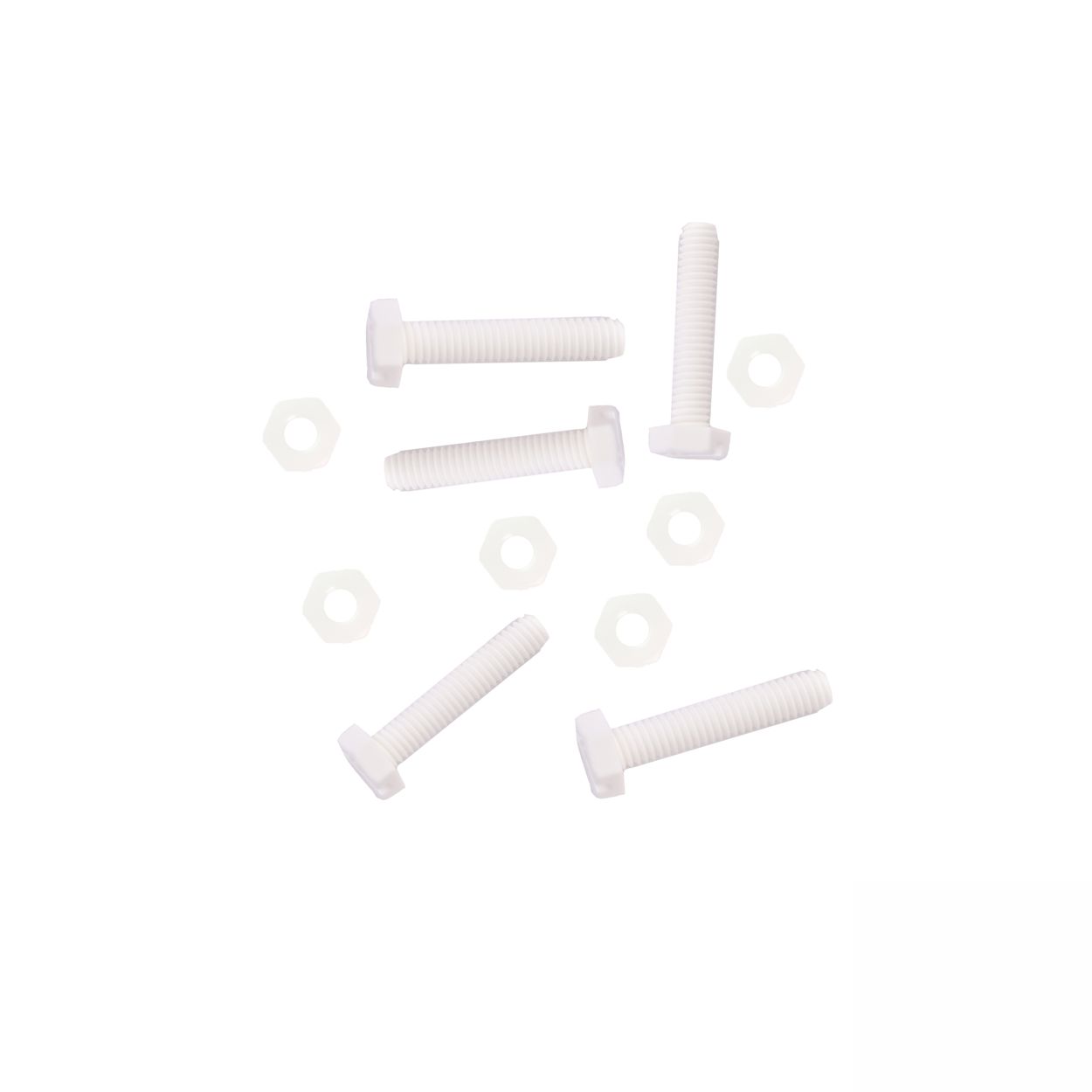 Montageschrauben und Muttern für 130 cm Sterne - weiß