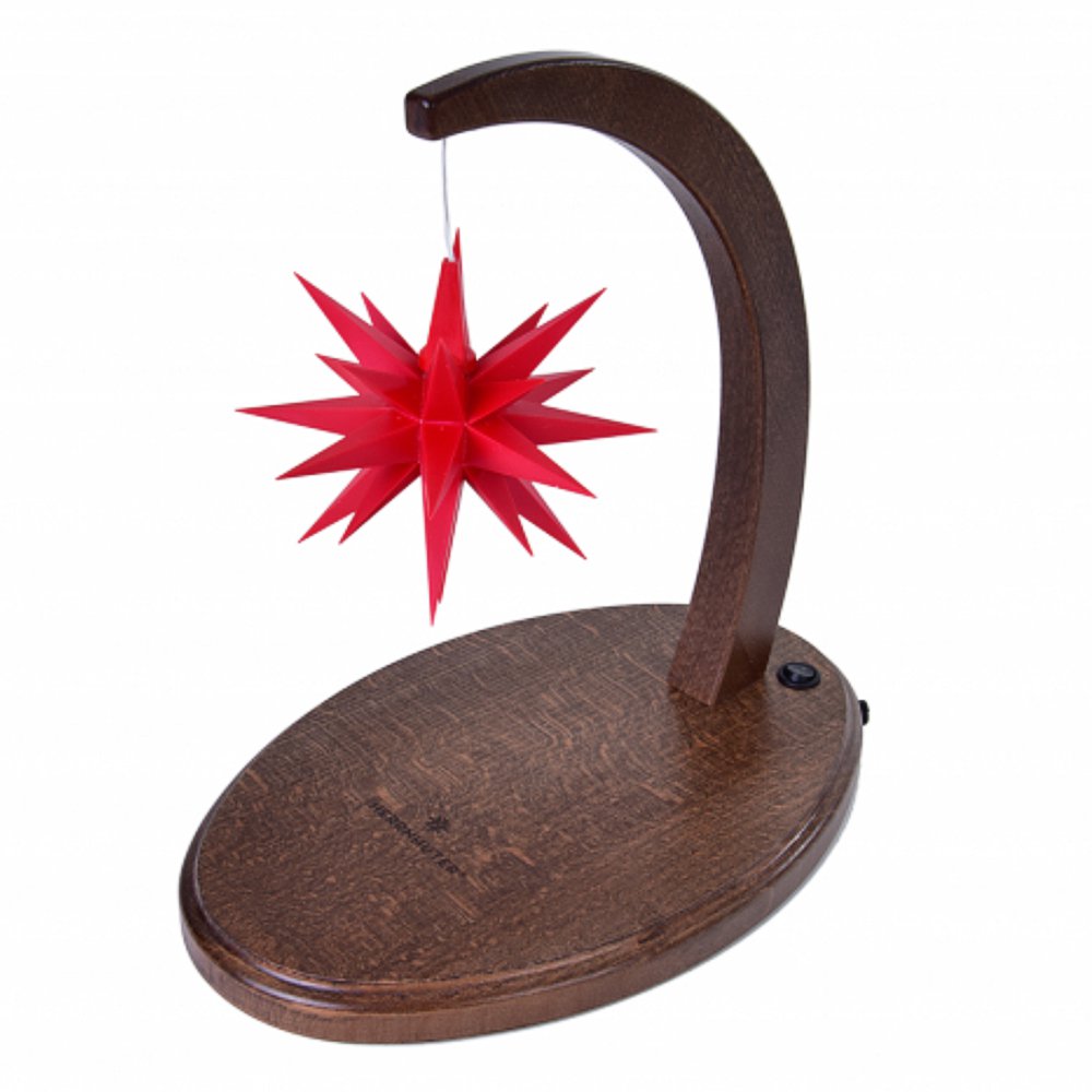 Herrnhuter Sternenbogen Nussbaum mit roten Stern