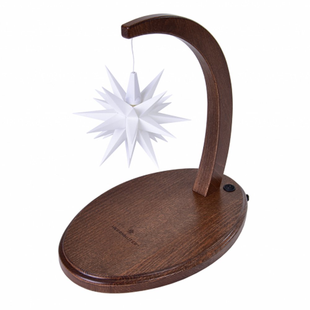 Herrnhuter Sternenbogen Nussbaum mit weißen Stern