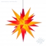 Ministern mit LED - gelb/rot - Herrnhuter Stern 13 cm