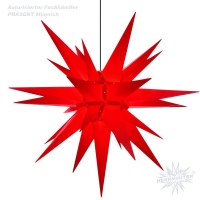 Außenstern 130 cm - rot - Herrnhuter Stern aus Kunststoff