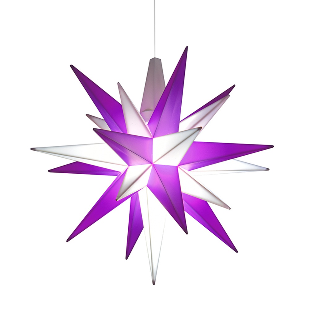 Adventskalender 2021/22 Stern violett/weiß - Herrnhuter Stern - 527 - 241 - 0 - 1