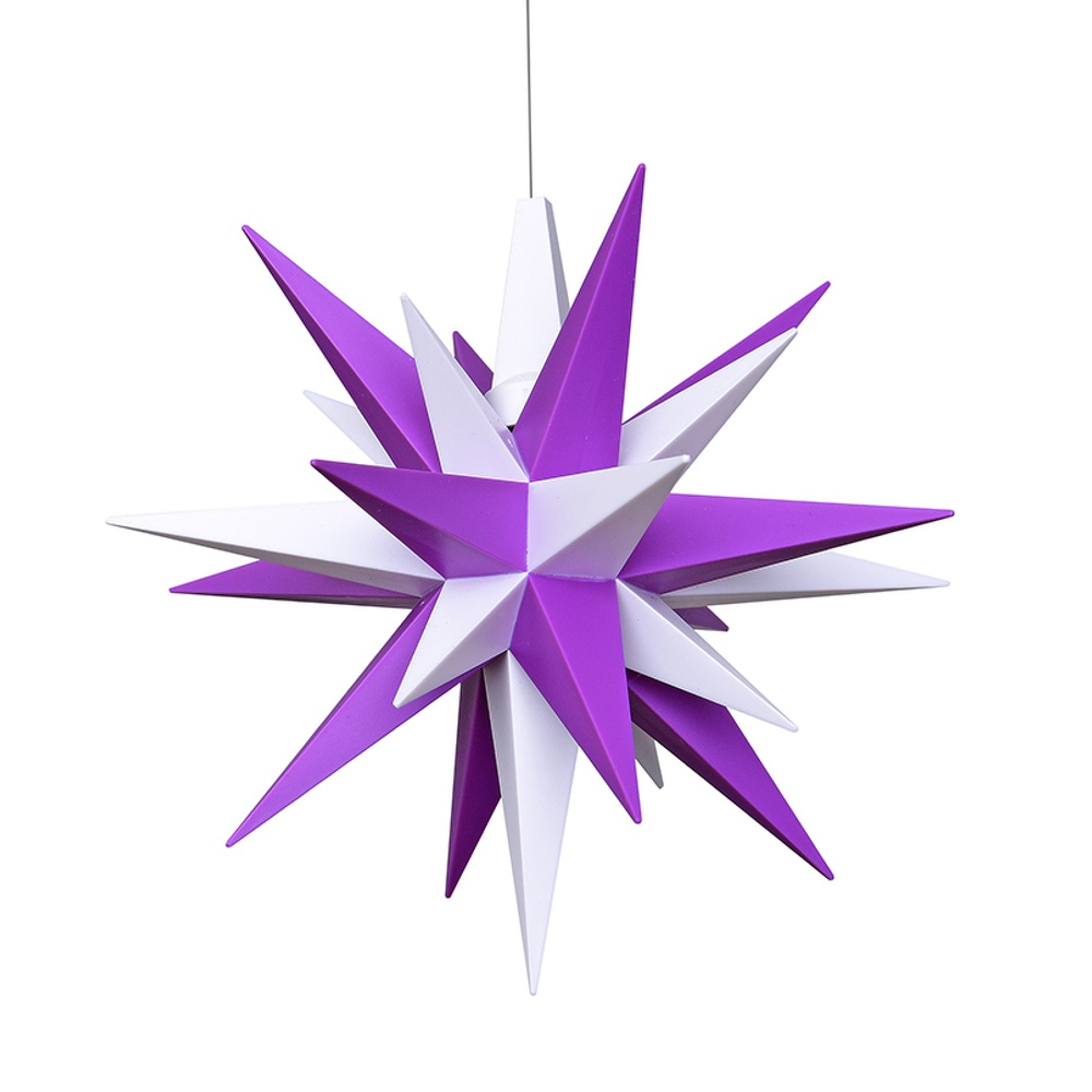 Adventskalender 2021/22 Stern violett/weiß - Herrnhuter Stern - 527 - 241 - 0 - 1